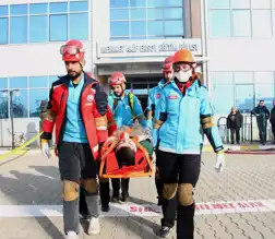 Edirne Üniversitesinde Deprem Tatbikatı