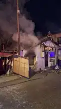 Metruk Evde Yangın!Edirne'de İtfaiye Müdahalesi