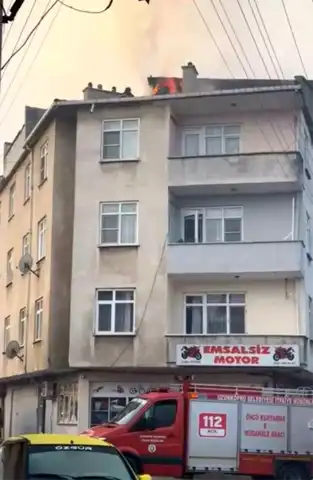 Apartman Çatısında Yangın Tehlikesi!