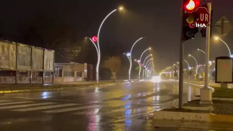 Edirne'de Şiddetli Yağış ve Lodos