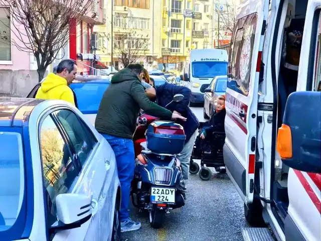 Keşan'da Motosiklet Kazası: 1 Yaralı