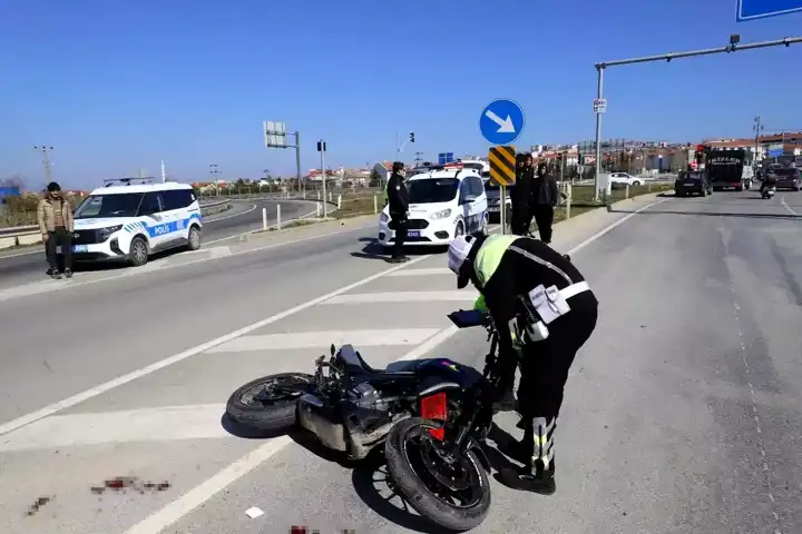 Keşan'da Motosiklet Kazası: 1 Ağır Yaralı